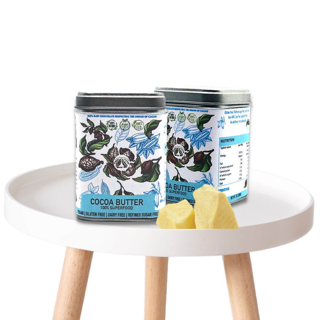 Pure Cocoa Butter Jar Superfoodcocoa